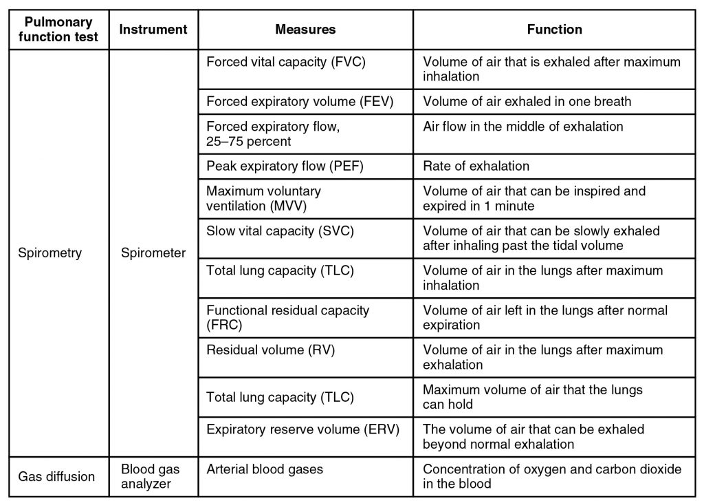 Pulmonary Function Testing.