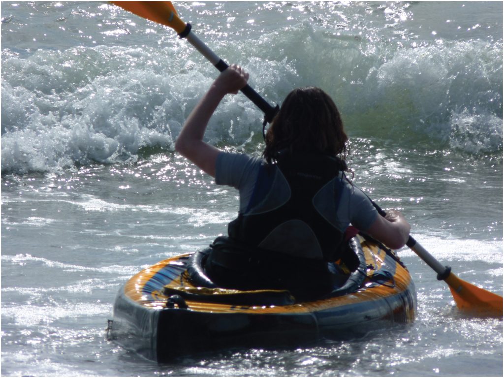 Girl Kayaking